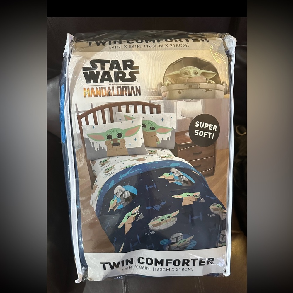 Disney Star Wars Grogu Mandalorian Baby Yoda Twin Comforter NWT COMFORTER ONLY